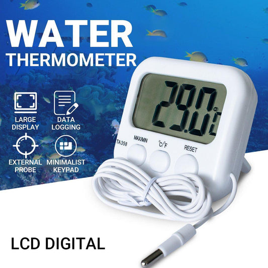 Digital Thermometer with Probe for Refrigerator Fish Tank Aquarium Temperature