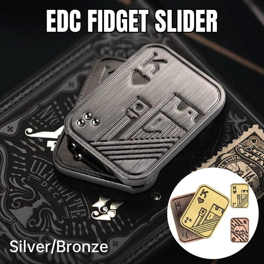 Magnetic Fidget Spinner Pop Coin Stress Relief Toy Three-Layer Sound Wave Design - Bronze