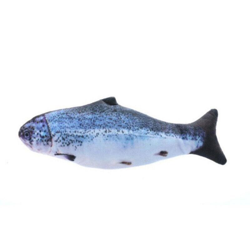 Electric Dancing Fish Kicker Cat Toy Wagging Realistic Moves Usb Rechargeable Au - Crucian Carp