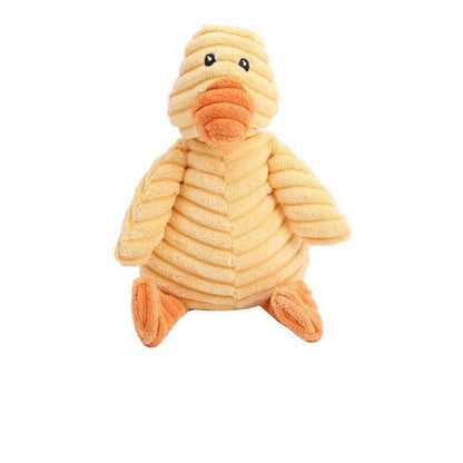 Squeaky Dog Toys Puppy Pet Chew Rope Squeaker Crinkle Rope Plush Toy Teething Au - Grey Donkey