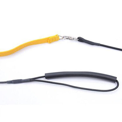 Parrot Bird Harness Leash Adjustable Flying Training Rope Cockatiel Conure Budgie - Blue