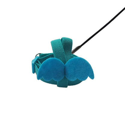 Parrot Bird Harness Leash Adjustable Flying Training Rope Cockatiel Conure Budgie - Blue