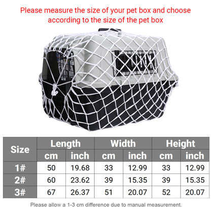Pet Carrier Net Bag for Cat Dog Travel Mesh Cover Protective Tote Use - 50 × 33 × 33 cm