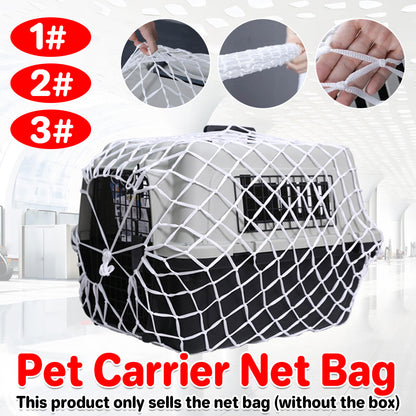 Pet Carrier Net Bag for Cat Dog Travel Mesh Cover Protective Tote Use - 67 × 52 × 51 cm