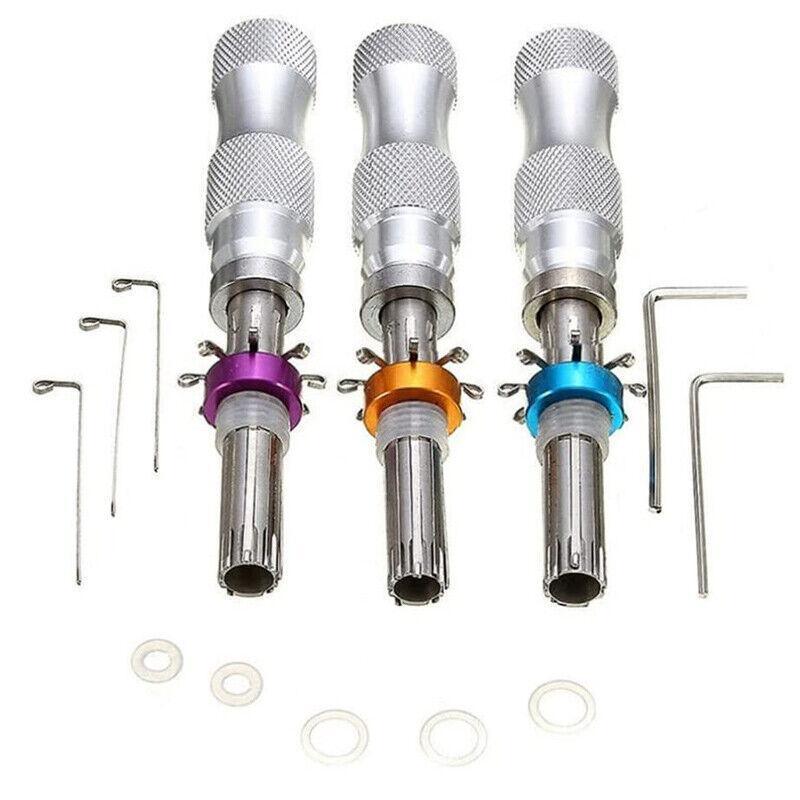 3X Tubular Locksmith Lock Tool Equipment 7.00Mm 7.5Mm 7.8Mm Steel Set Safe Box