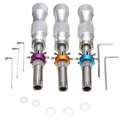 3X Tubular Locksmith Lock Tool Equipment 7.00Mm 7.5Mm 7.8Mm Steel Set Safe Box