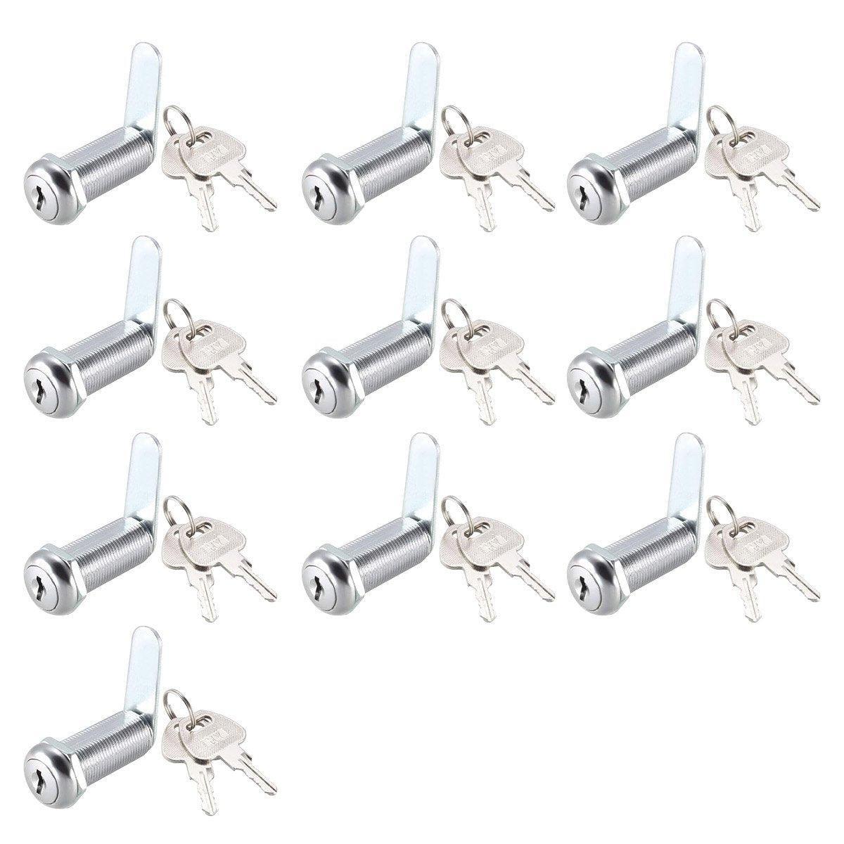 1/5/10pcs File Cabinet Drawer Milk Box Swivel Lock Small Round Security Lock - 25mm-5PCS