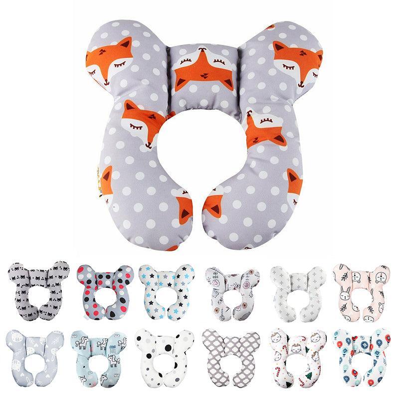 Baby Soft U-Shaped Auto Car Seat Stroller Head Neck Support Pillow Cushion Au - Cloud