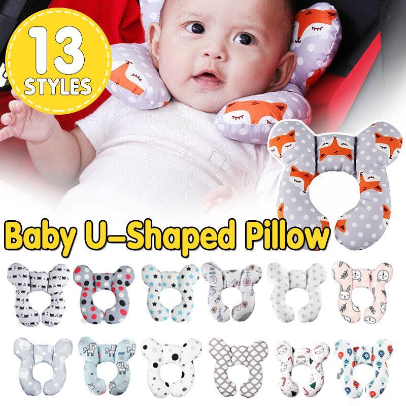 Baby Soft U-Shaped Auto Car Seat Stroller Head Neck Support Pillow Cushion Au - Hippo