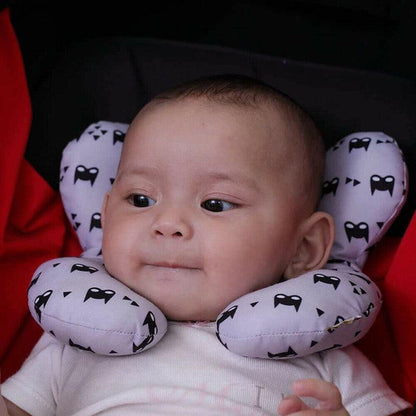Baby Soft U-Shaped Auto Car Seat Stroller Head Neck Support Pillow Cushion Au - Hippo