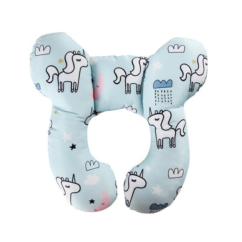 Baby Soft U-Shaped Auto Car Seat Stroller Head Neck Support Pillow Cushion Au - Hippo
