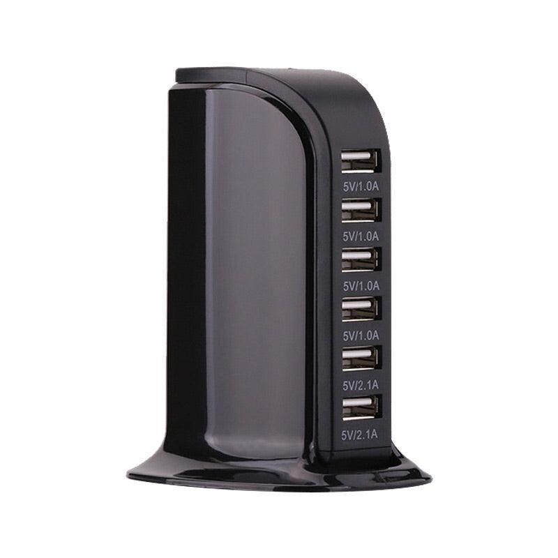 6Ports Charging Station Usb Desktop Charger Rapid Tower Power Adapter Wall Hub