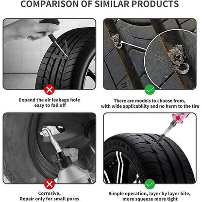 Vacuum Tyre Repair Nail Car Trucks Tire Puncture Repair Tubeless Rubber Nails