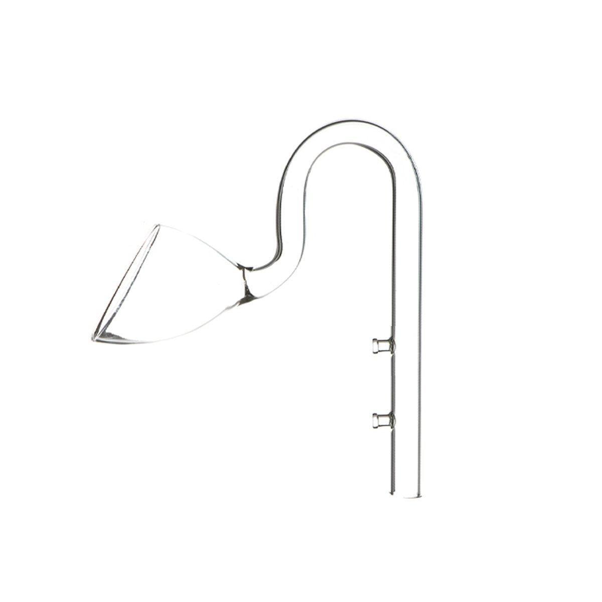 Aquarium Glass Inlet Outlet Pipe Fish Tank Filter Oil Film Remover Plant Holder - Oil removal inlet-12mm