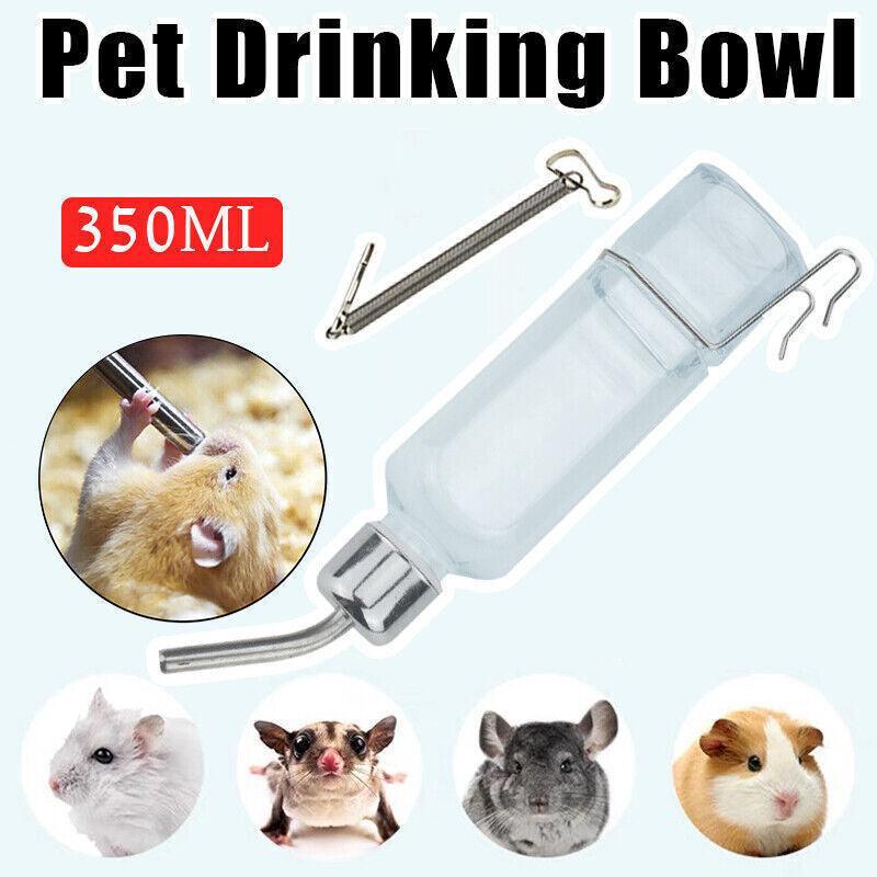350ml Hanging Water Bottle for Small Pets - Guinea Pig Rabbit Hamster Feeder