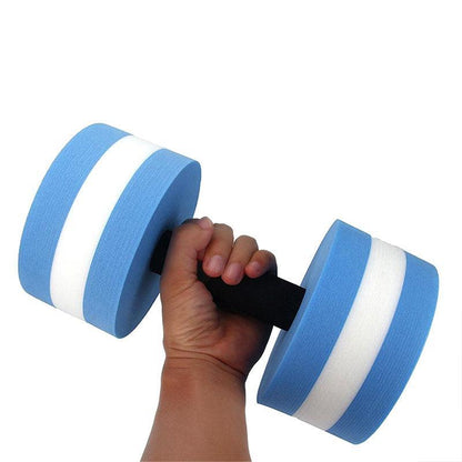 Water Dumbbell Aquatic Exercise Dumbell Water Aerobics Workouts Barbell - Grey-Pink