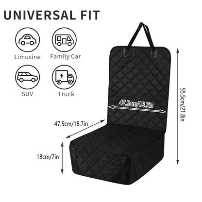 Pet Vehicle Seat Protector Waterproof Travel Cushion Mat for Dogs and Cats