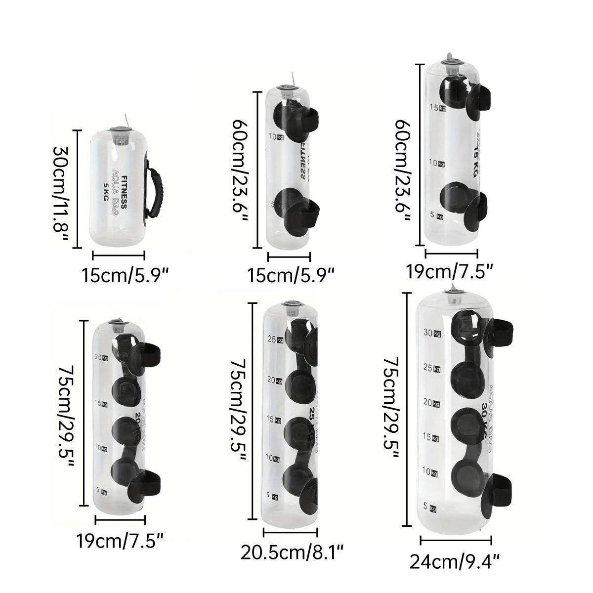 Adjustable Inflatable Water Weight Bag for Fitness Squat Strength Training Bag - 20kg