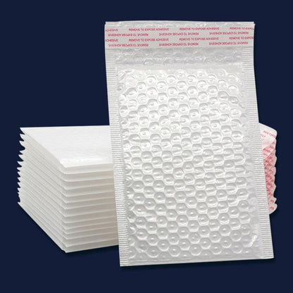 25PCS Poly Bubble Mailers Envelope Padded Bag White Cushioned Satchel 15 Sizes - 25PCS-15*40CM
