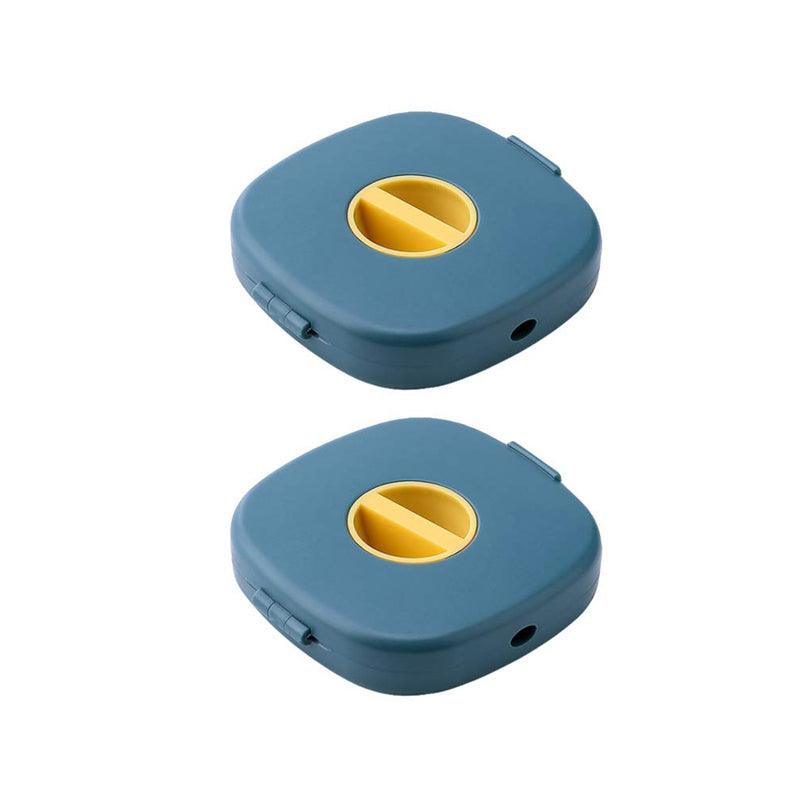 Case Cord Tangle Free Organizer Portable Earphones Manager Wire Winder Cable - Blue*1