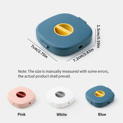 Case Cord Tangle Free Organizer Portable Earphones Manager Wire Winder Cable - White*1