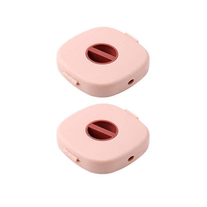 Case Cord Tangle Free Organizer Portable Earphones Manager Wire Winder Cable - White*1