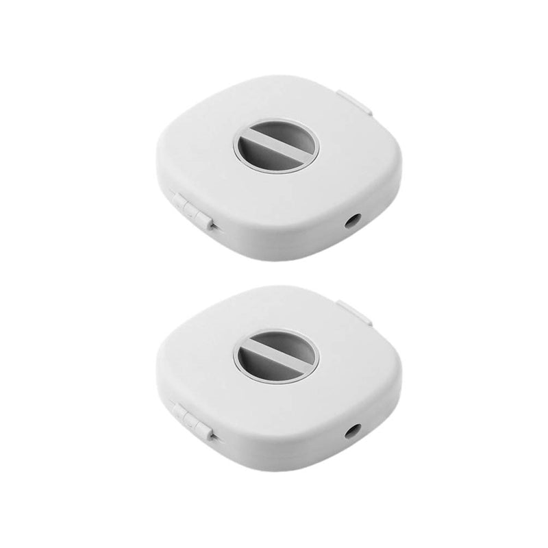 Case Cord Tangle Free Organizer Portable Earphones Manager Wire Winder Cable - White*1