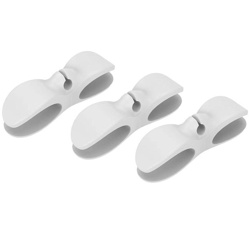 Wire Cable Organizer Holder Cord Wrapper Winder For Kitchen Appliances Computer - 3PCS Grey