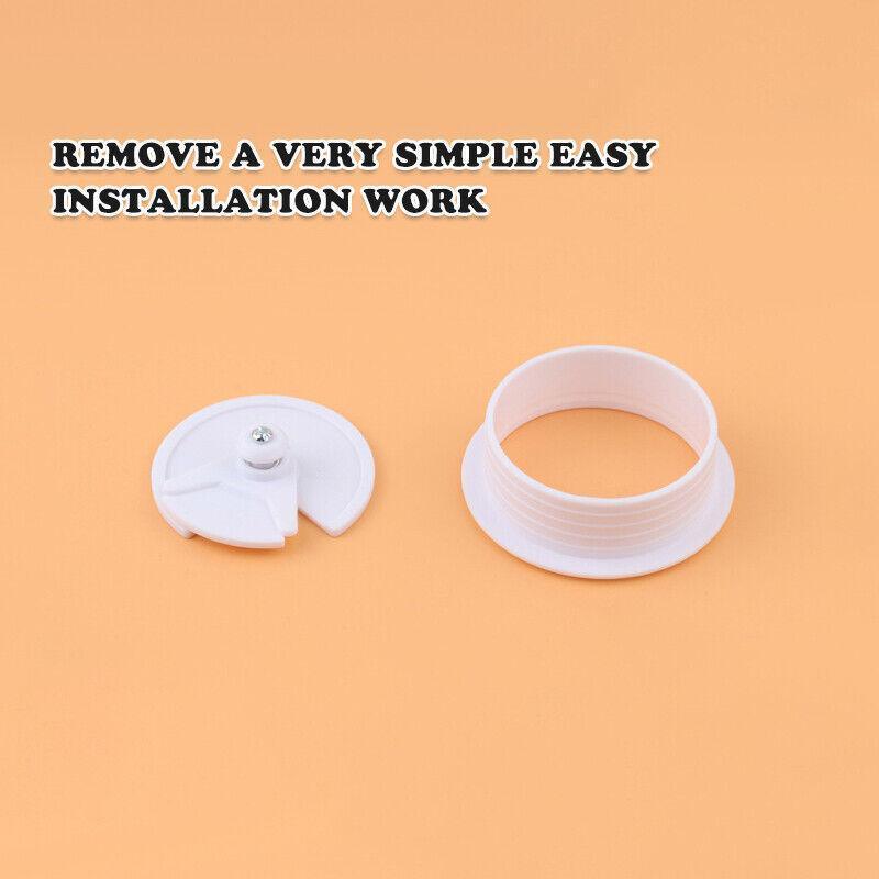 Desk Grommet Cable Hole Covers 50mm Wire Tidy Port for Table Surface 12pcs Set - White-12PCS