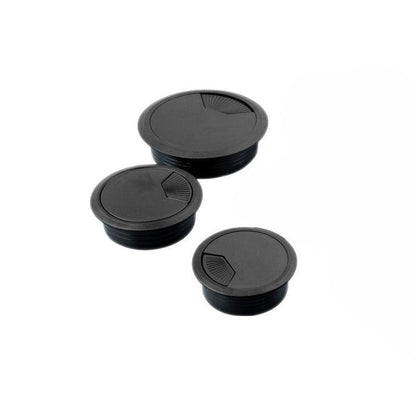 Desk Grommet Cable Hole Covers 50mm Wire Tidy Port for Table Surface 12pcs Set - White-12PCS