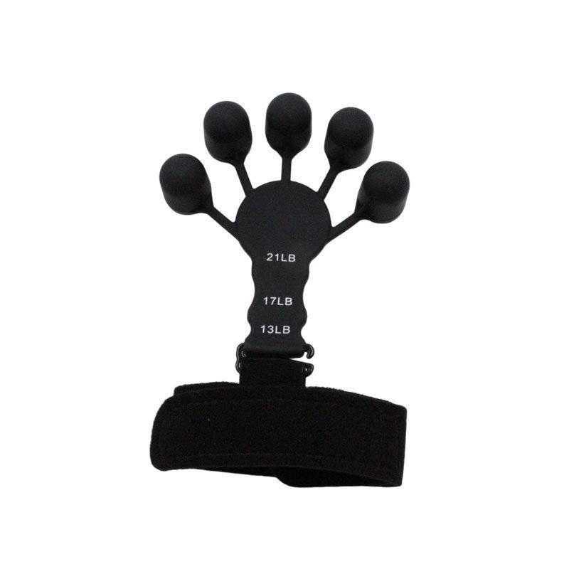 Finger Exerciser Strength Gripper Forearm Trainer Hand Grip Strengthener Therapy - 1# Black (21LB)