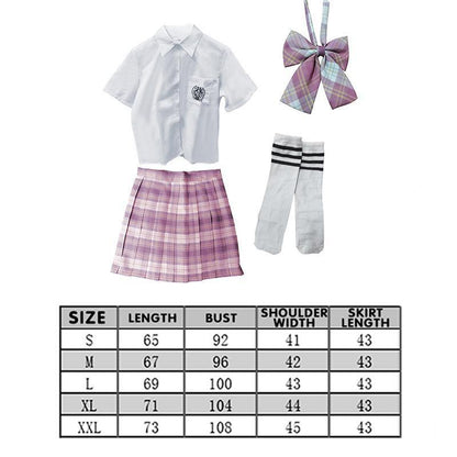 Women Girls School Pleated Skirt Summer High Waist  Tartan Short Skirt AU Stock - M