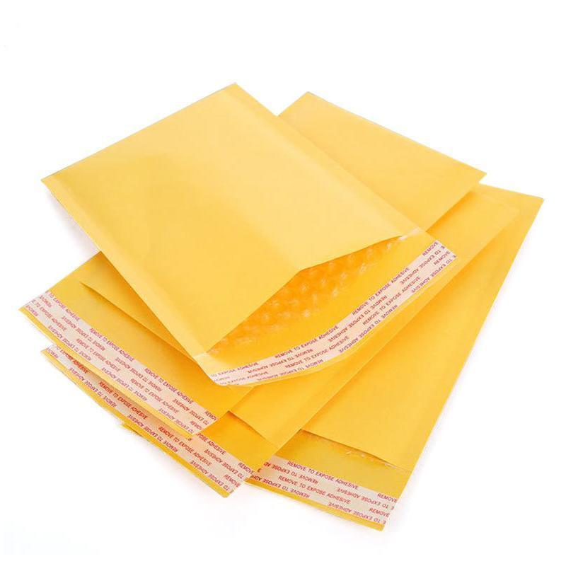 25PCS Poly Bubble Mailer Yellow Colour Multi-Size Plastic Padded Bag - 25PCS-23*29CM