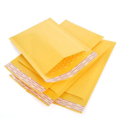 25PCS Poly Bubble Mailer Yellow Colour Multi-Size Plastic Padded Bag - 25PCS-20*21CM