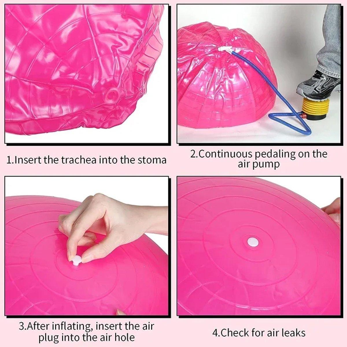 Explosion-Proof Thickened Inflatable Yoga Ball Massage Fitness Stability Ball - Purple - 65cm