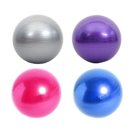 Explosion-Proof Thickened Inflatable Yoga Ball Massage Fitness Stability Ball - Purple - 75cm