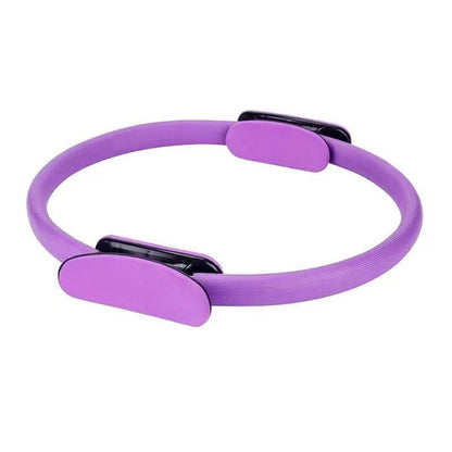 6 Colours Pilates Yoga Ring Magic Circle Fitness Equipment for Toning Slim Legs - Grey
