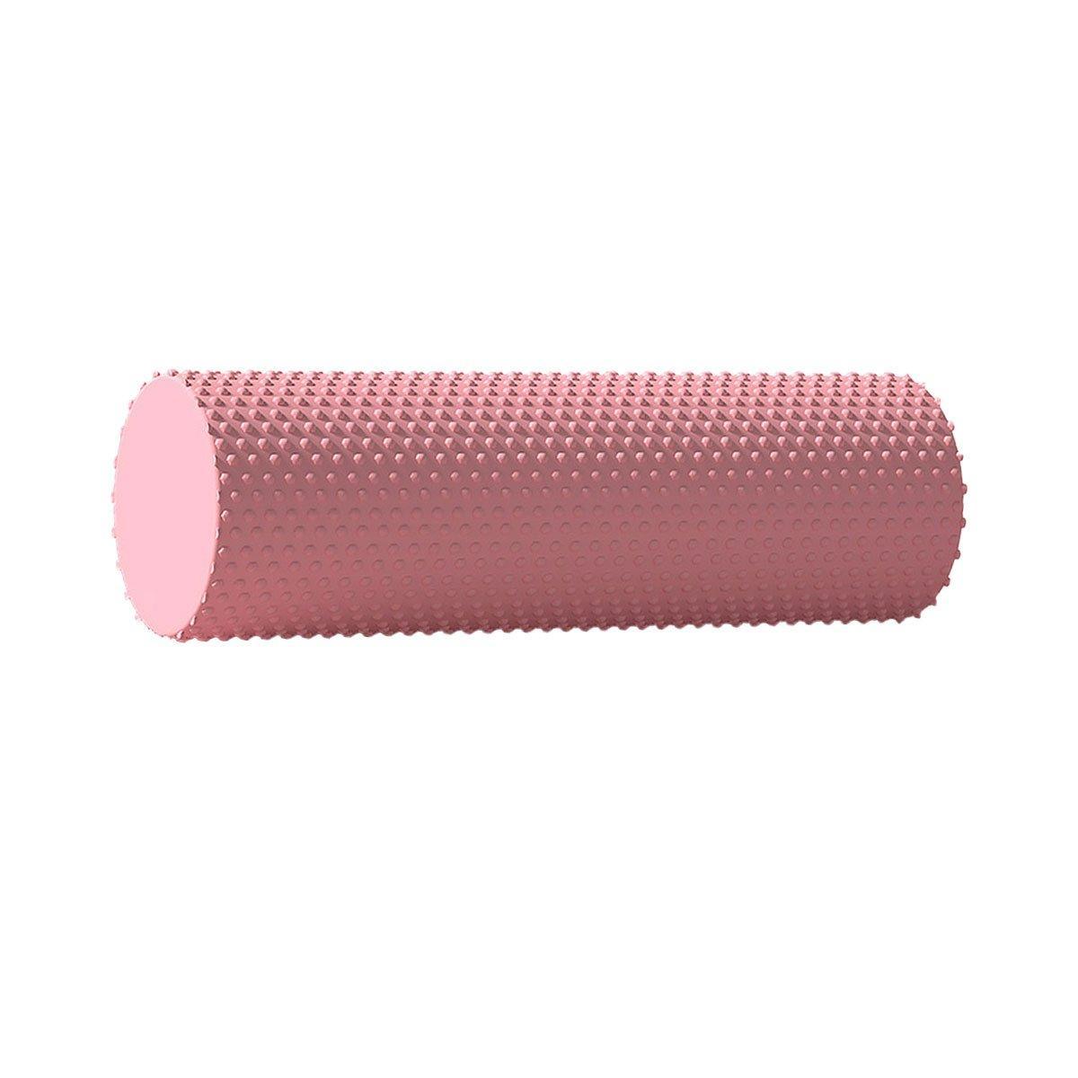 EVA Foam Yoga Massage Roller Solid Pilates Fitness Column for Muscle Recovery - Pink