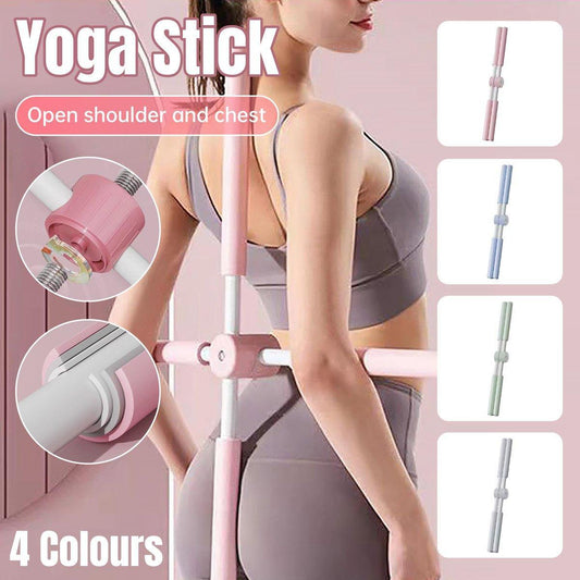 Yoga Posture Corrector Stick Back Trainer Hunchback Correction Support Tool - Blue