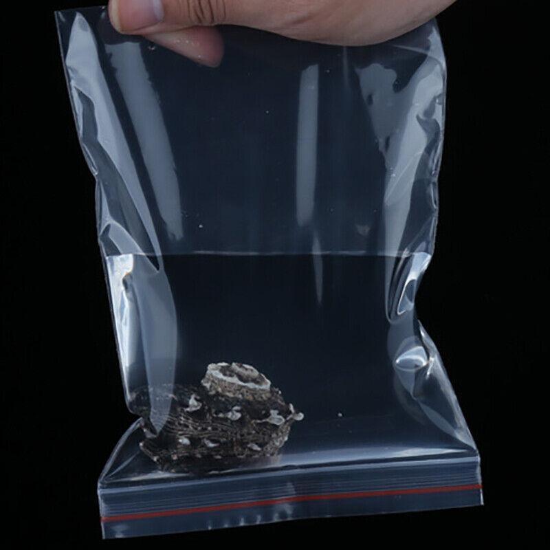 100X Bulk Clear Resealable PE Plastic Zip Bags - 17*25cm 100PCS