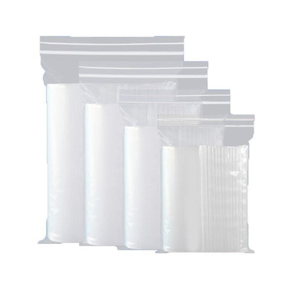 100X Bulk Clear Resealable PE Plastic Zip Bags - 17*25cm 100PCS