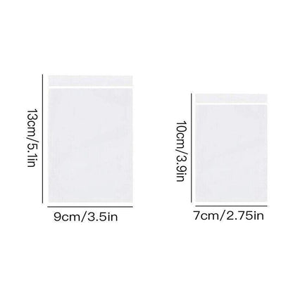 100X Bulk Clear Resealable PE Plastic Zip Bags - 22*32cm 100PCS