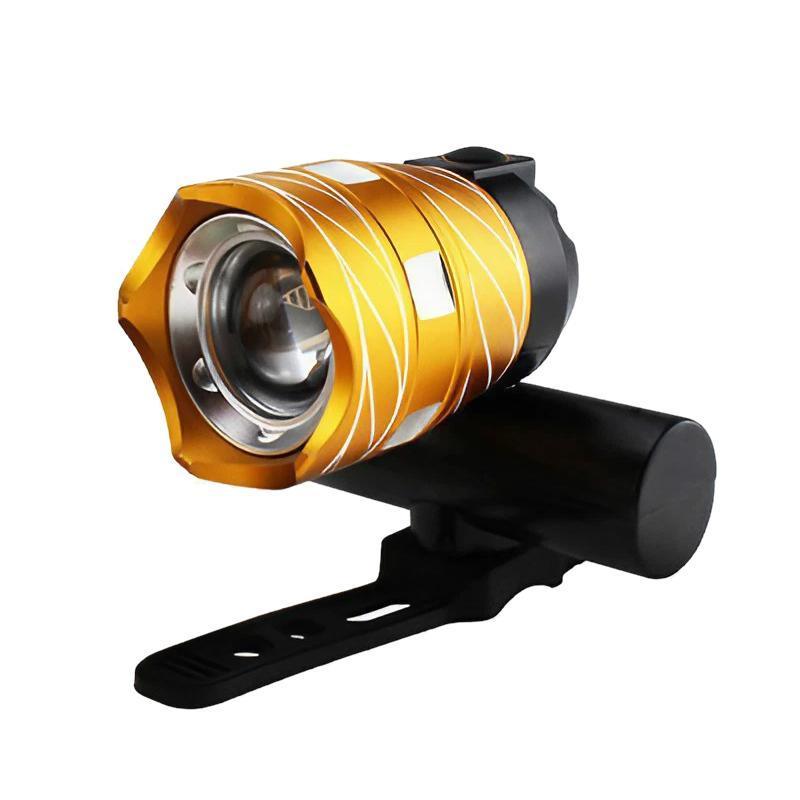 LED Bike Headlight 15000LM USB Rechargeable Waterproof Front Lamp for Bicycle - Black