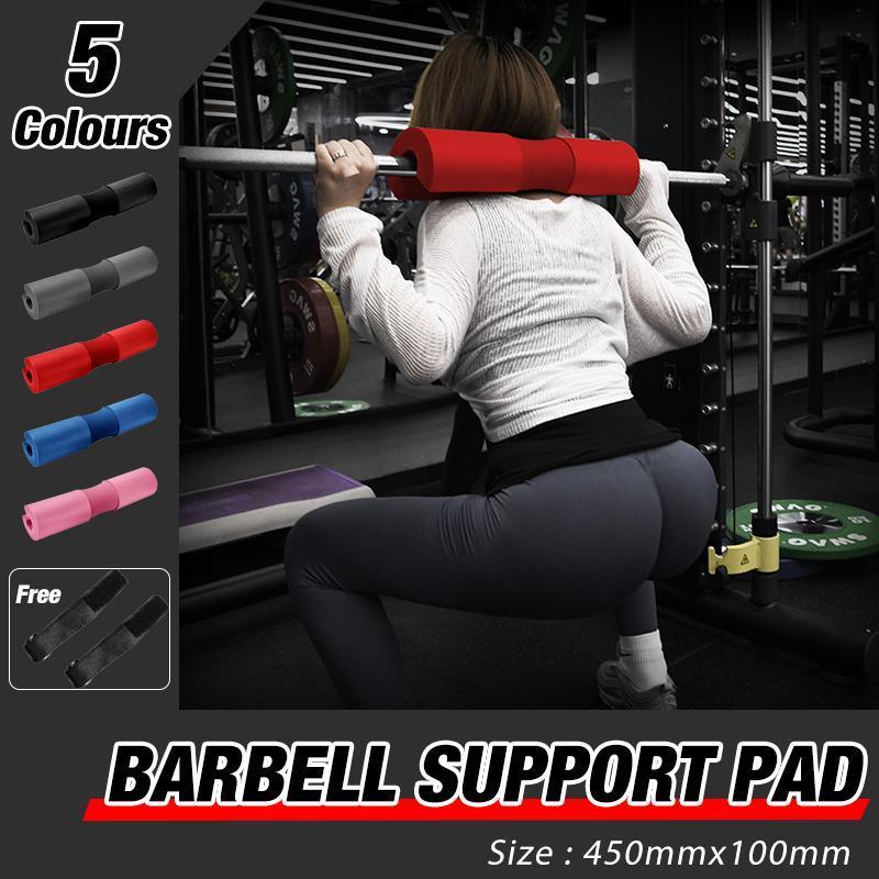 Squat Pad Barbell for Squats Lunges Hip Thrusts Neck Shoulder Protective Support - Pink