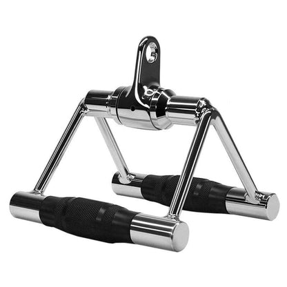 Cable Pulley Attachment Tricep Rope V Grip LAT Pull Down Gym Accessory - EZ Curl Pull-Down Bar