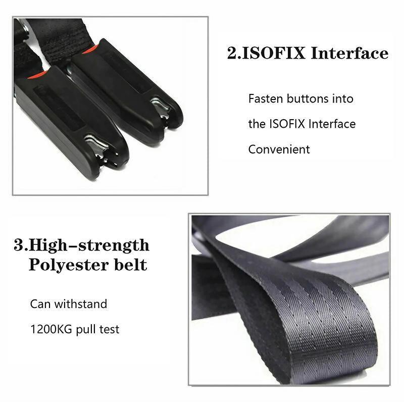 Adjustable Child Baby Car Safety Seat Isofix Strap Latch Interface Anchor Holder