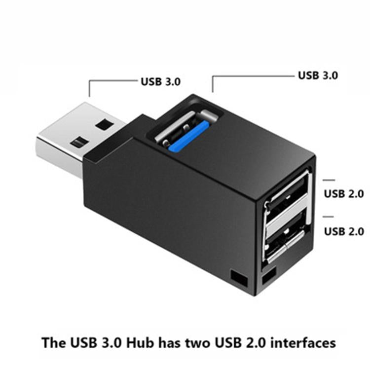 Compact 3-Port Usb Hub With Lanyard