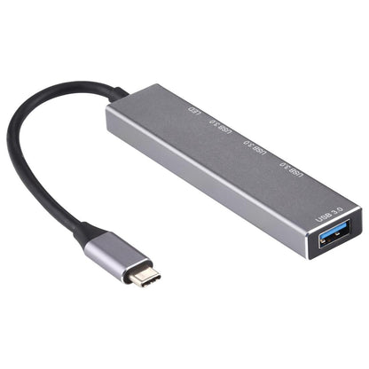 4-Port Usb-C Aluminum Alloy Hub With Led Indicator