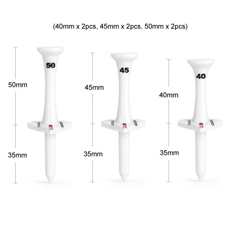 6Pcs Golf Tee Holder Multi Purpose Aimable Direction Tees