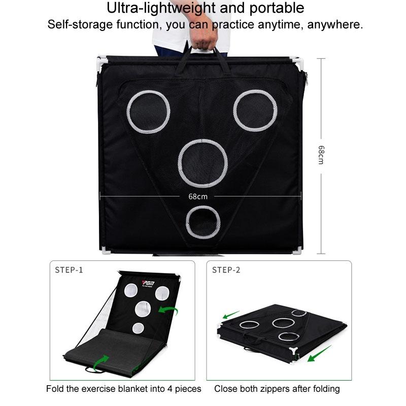 66X300Cm Golf Chipping & Putting Practice Net Portable & Multifunctional